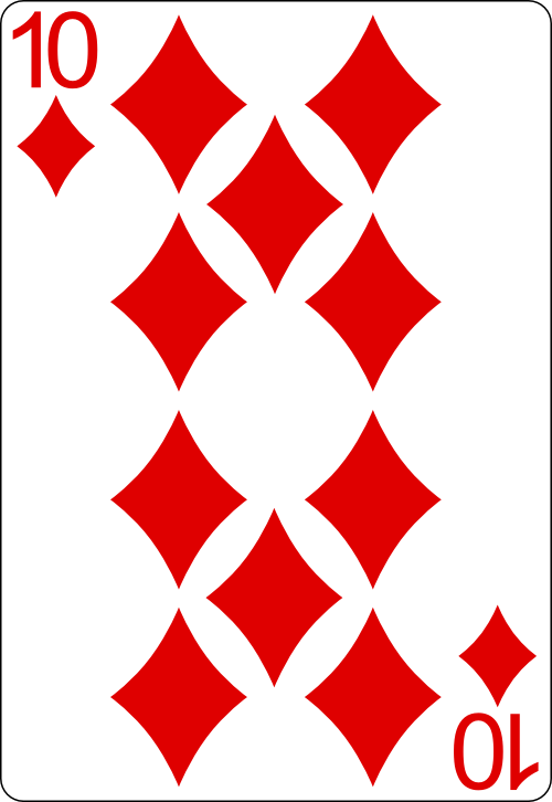 10 of diamonds